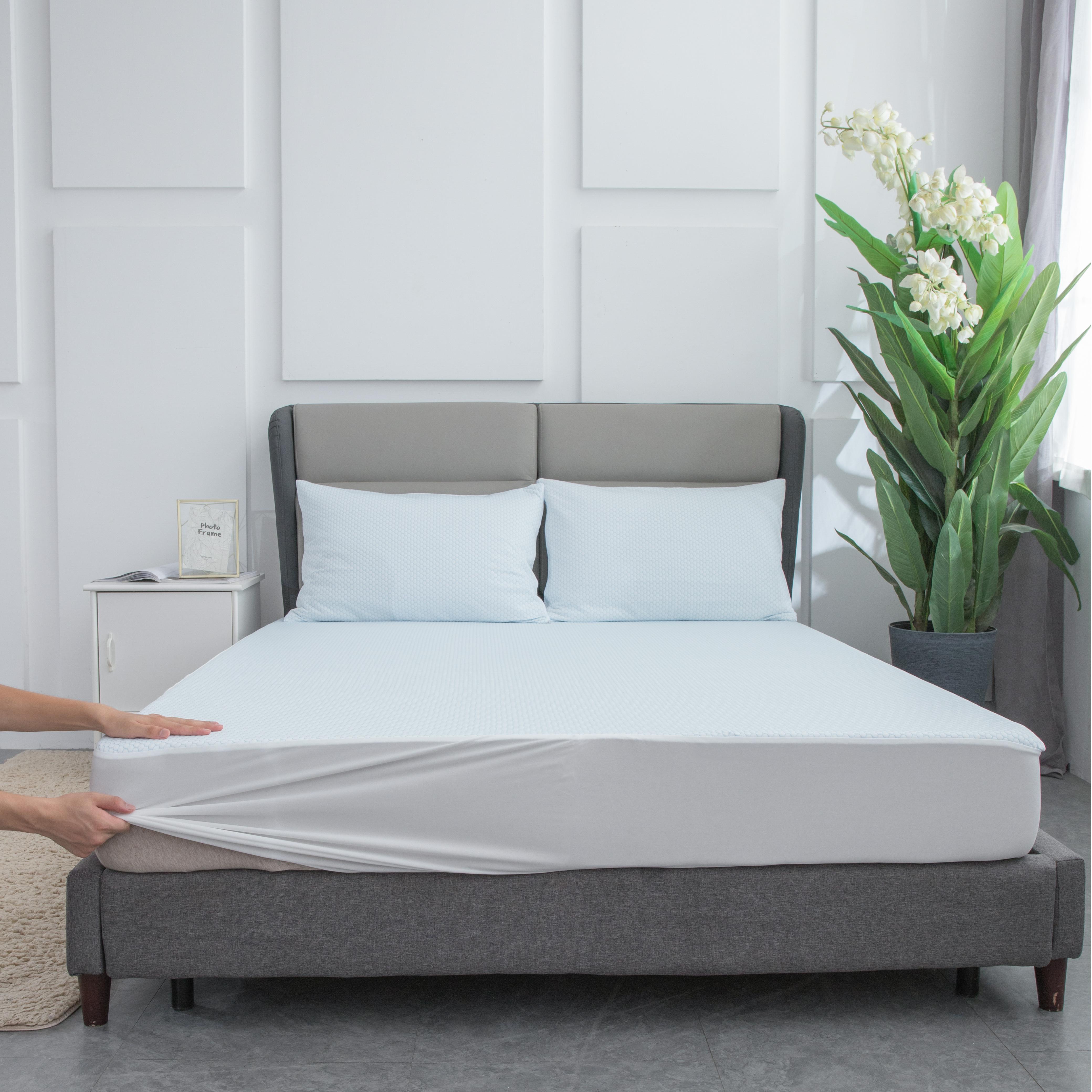 Cooling Jacquard 100% Waterproof Mattress Protector Fitted Style