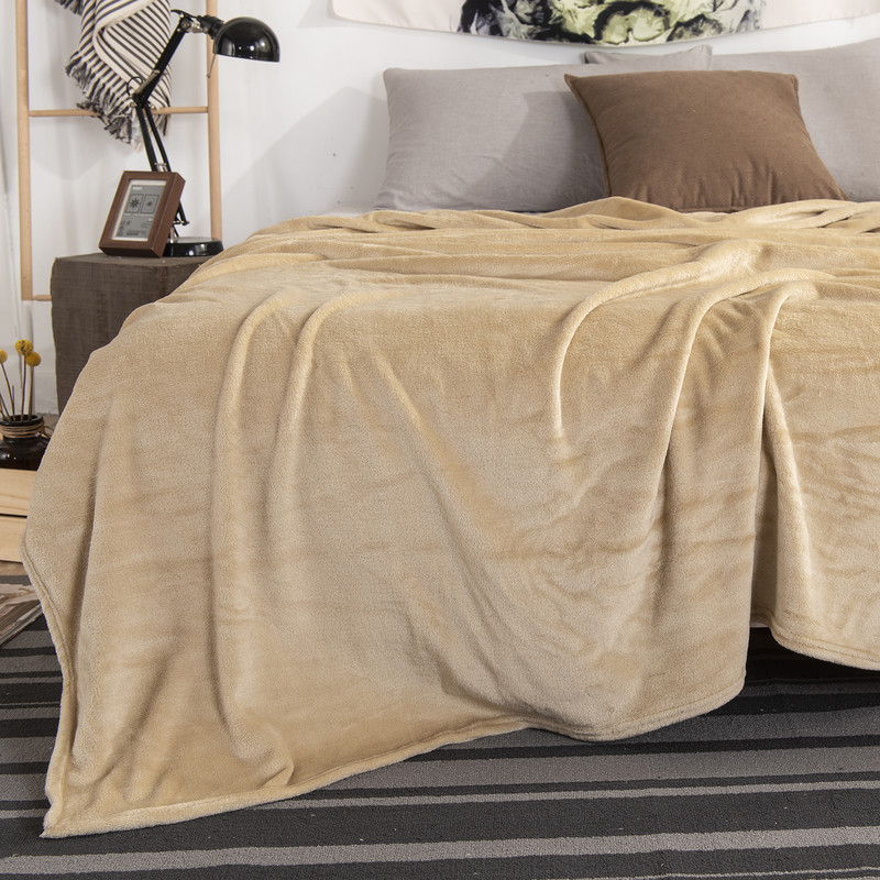 Flannel Blanket 250gsm Single Layer Lightweight Cozy Fleece Blanket