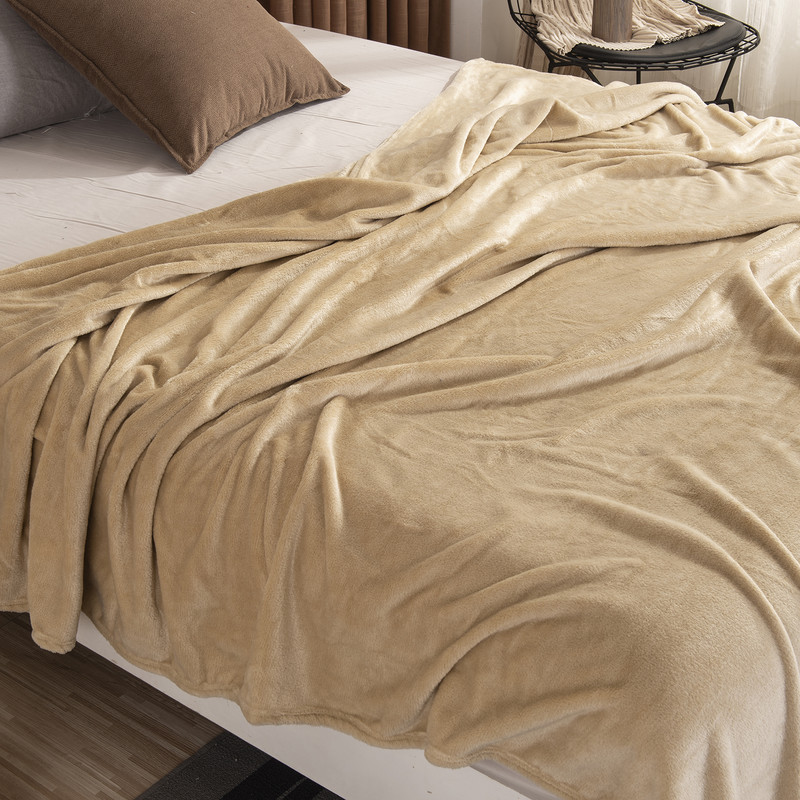 Flannel Blanket 250gsm Single Layer Lightweight Cozy Fleece Blanket