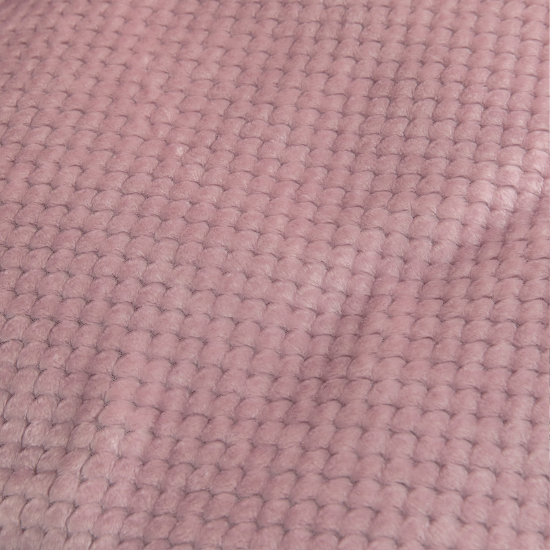 3D Jacquard Flannel Blanket 280gsm Single Layer Lightweight Cozy Fleece Blanket