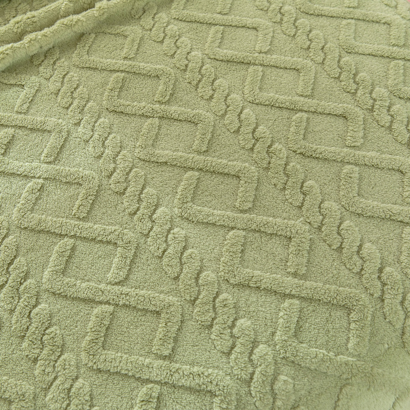 3D Jacquard Shaggy Sherpa Fleece Blanket 300gsm Single Layer Lightweight Cozy Fleece Blanket