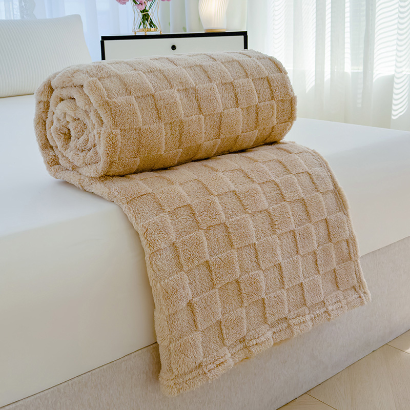3D Butterfly Jacquard Shaggy Sherpa Fleece Blanket 260gsm Single Layer Lightweight Cozy Fleece Blanket