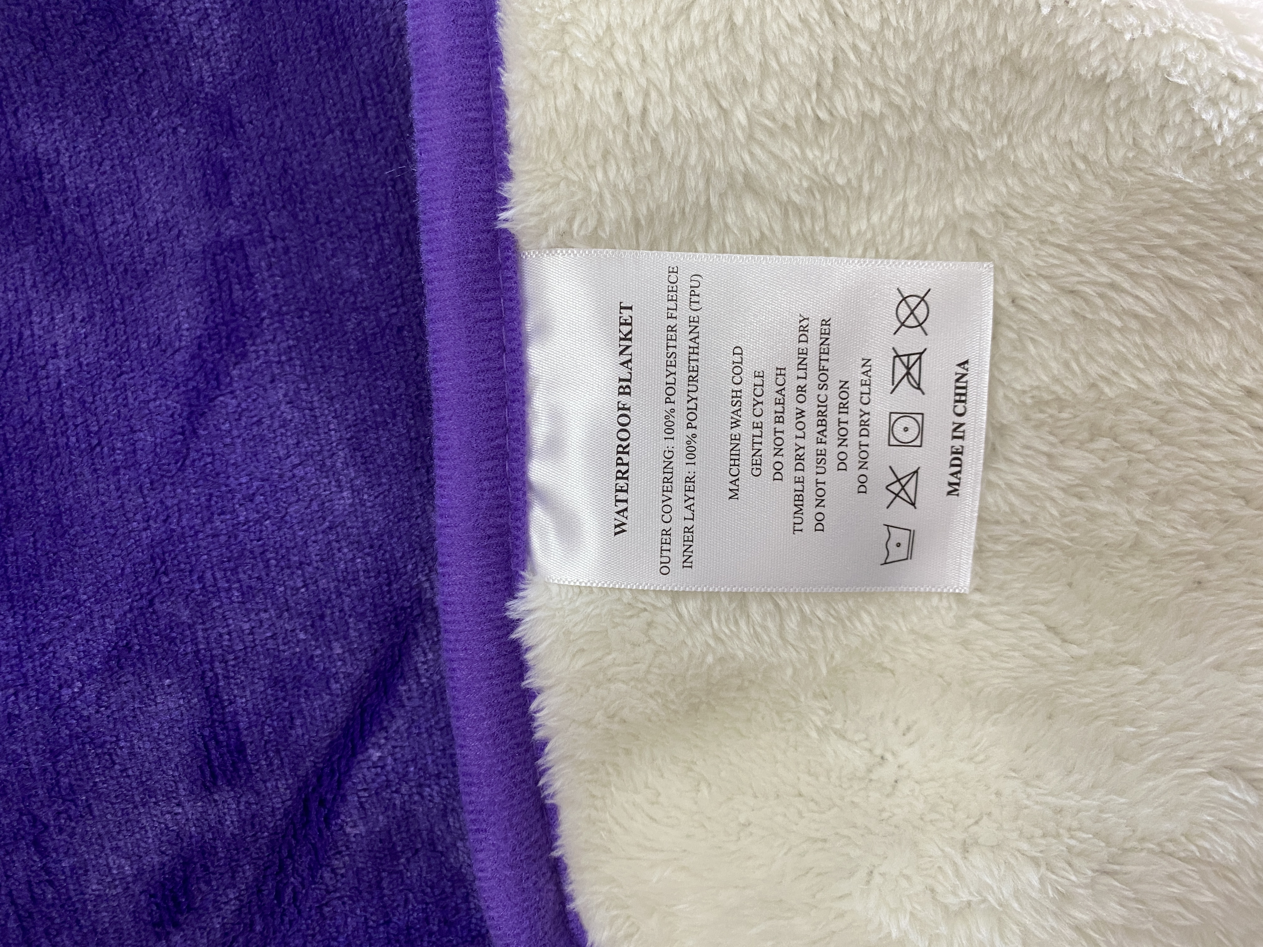 Double sided 100% Poly Arctic Velvet Waterproof Sex Love Blanket