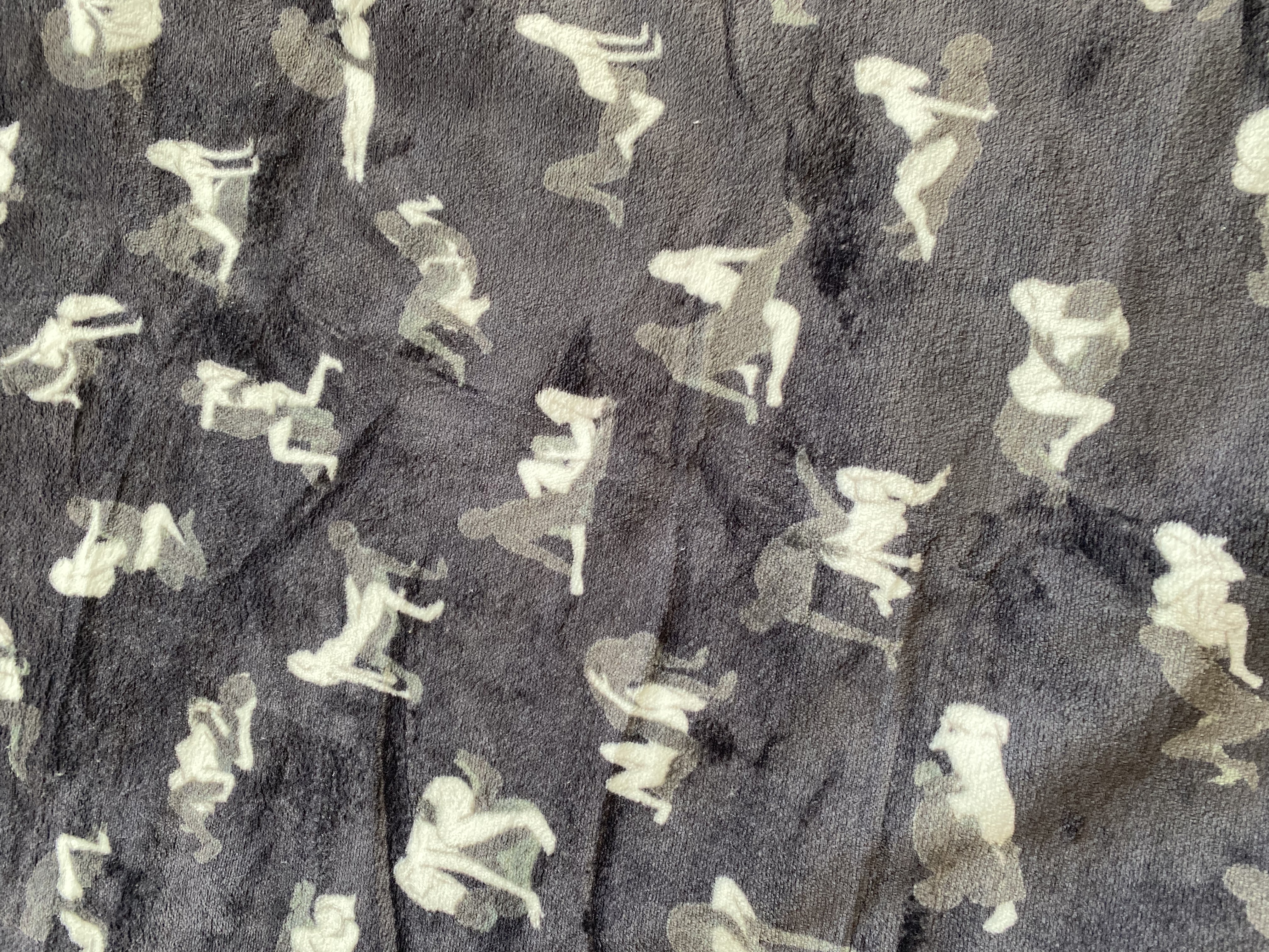 Printed Flannel Sherpa Fleece Waterproof Sex Love Blanket