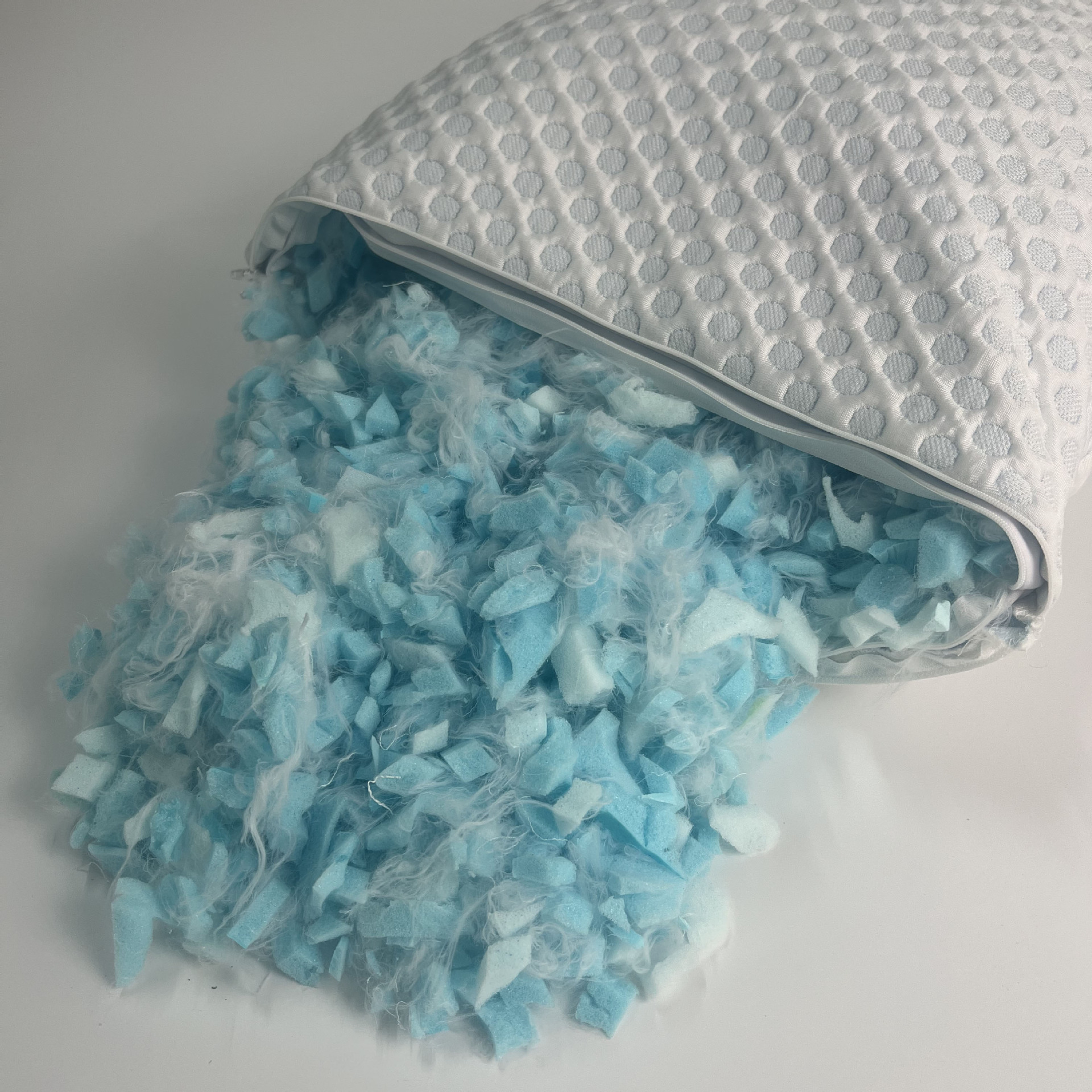 Shredded Memory Foam Pillow with Removable Washable Cooling Cover