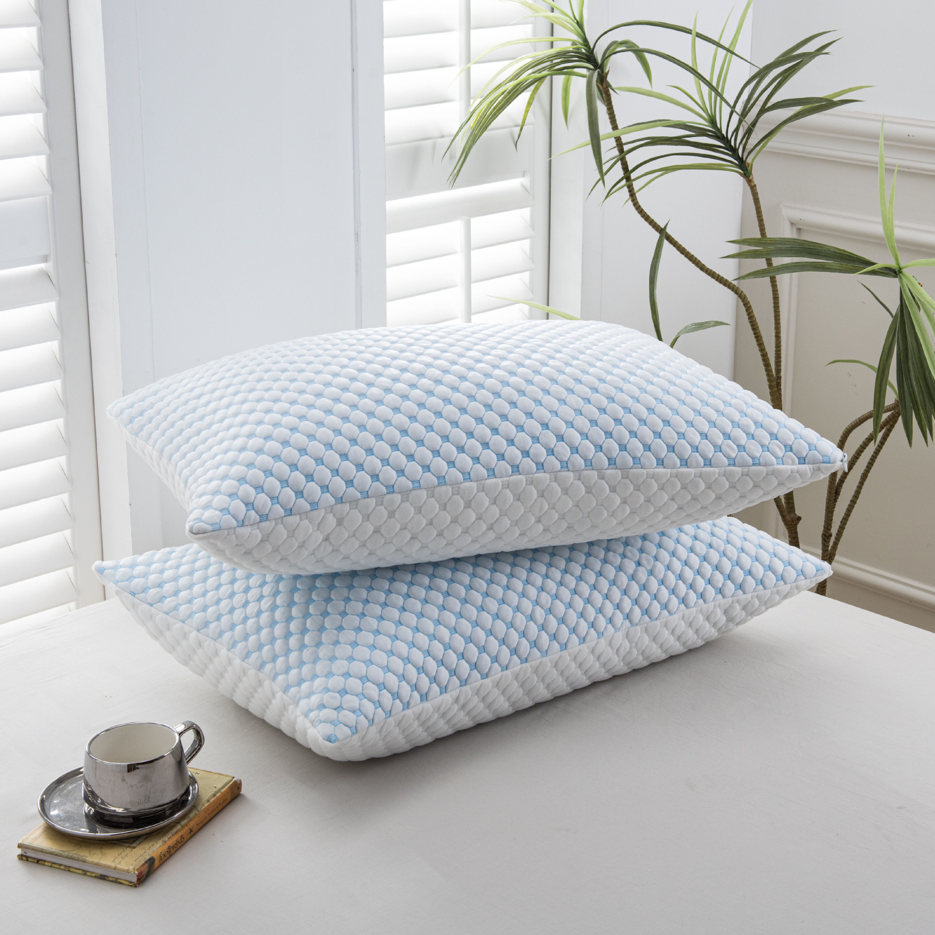 Shredded Memory Foam Pillow with Removable Washable Cooling Cover