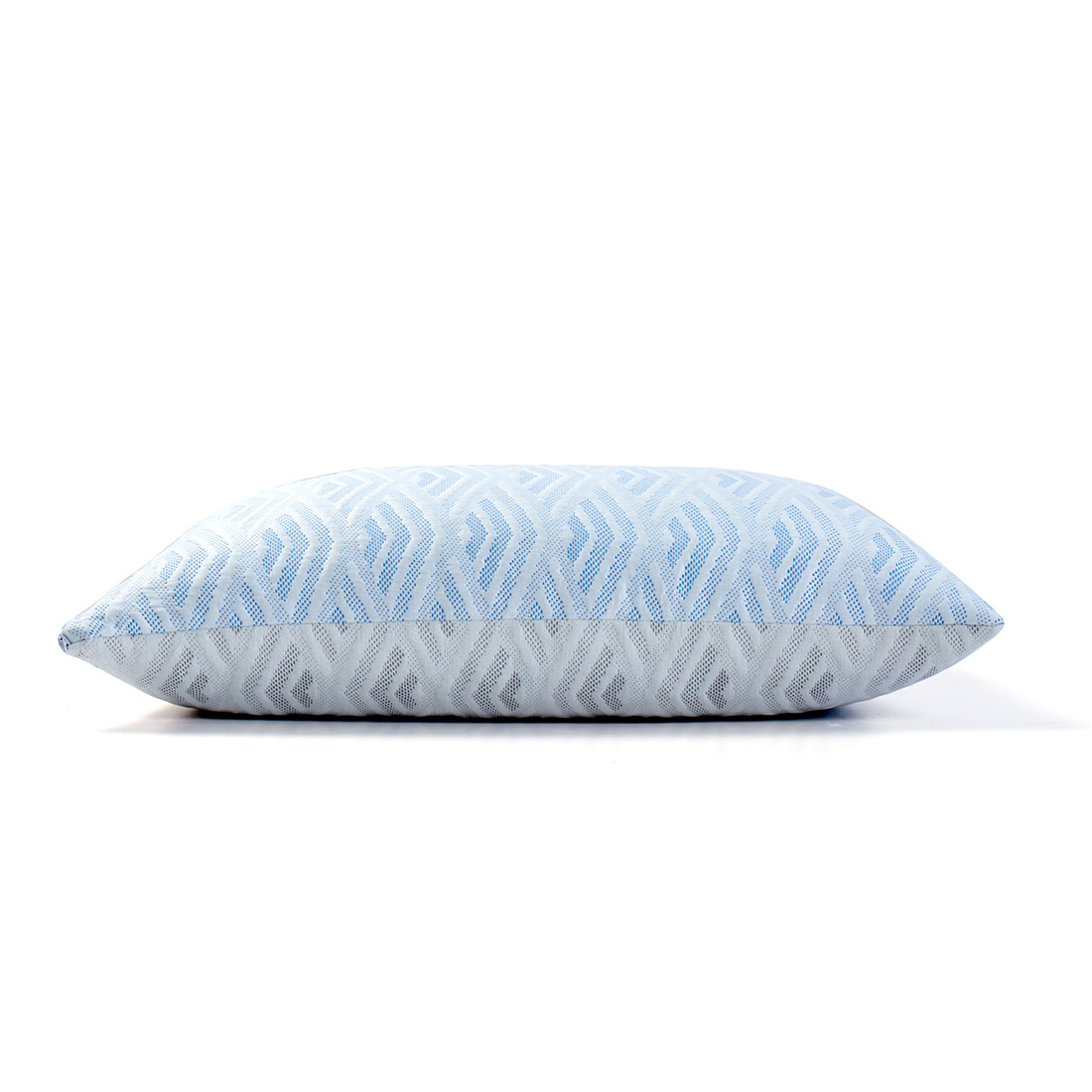 Adjustable Shredded Memory Foam Curved Pillow with Removable Washable Cooling Cover