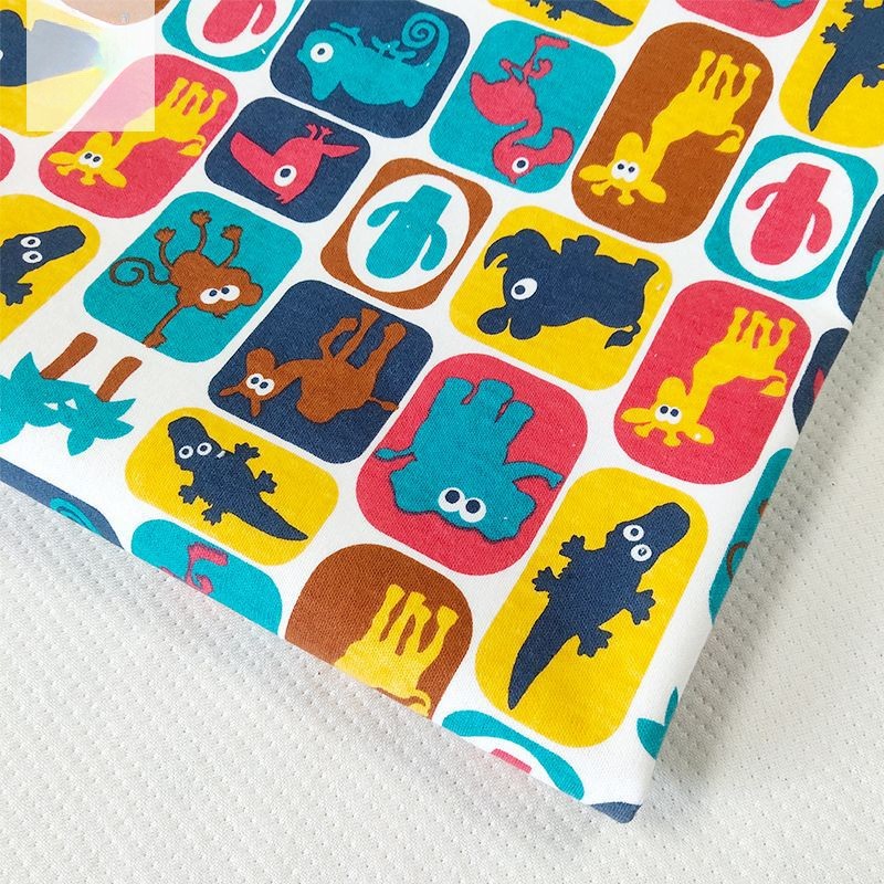 Printed 100% Cotton Jersey fabric laminated TPU film