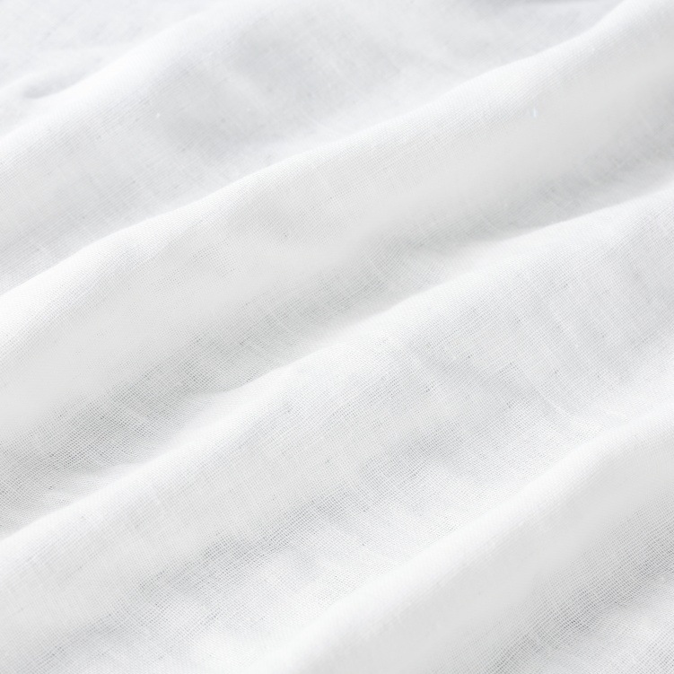 White Triple Layers Cotton Muslin Fabric 