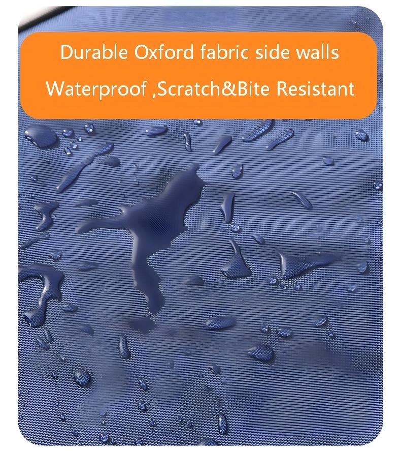  Durable Sidewall Oxford Soft Top Sherpa Orthopedic Pet Beds-Removable and Washable Cover  