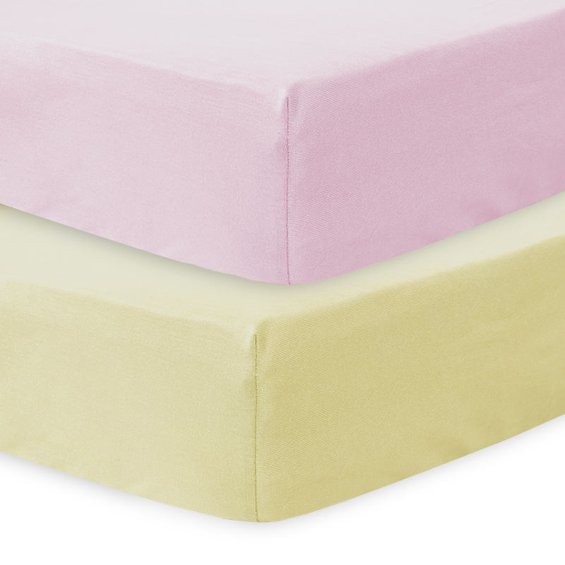 Premium Breathable Waterproof Cotton Knit Fitted Sheet for Crib & Toddler Bed