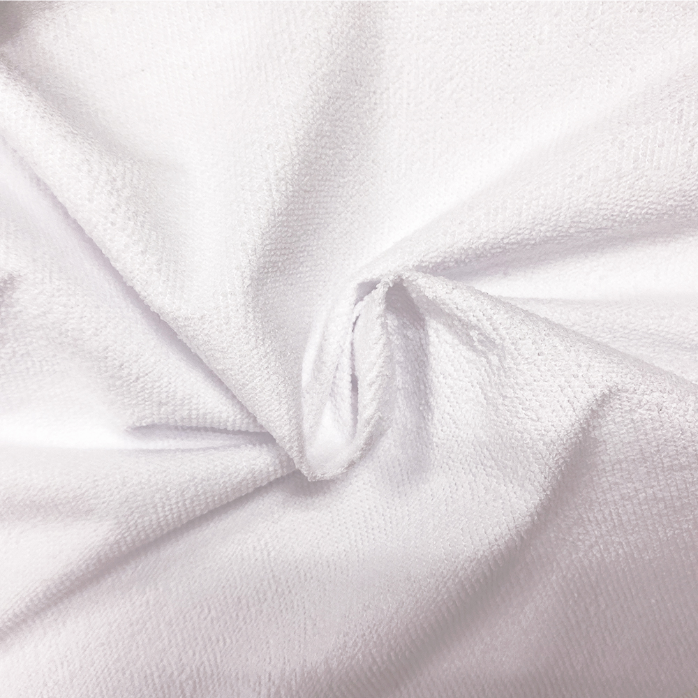 Solid Polyester Microfiber Terry Fabric Laminated TPU film