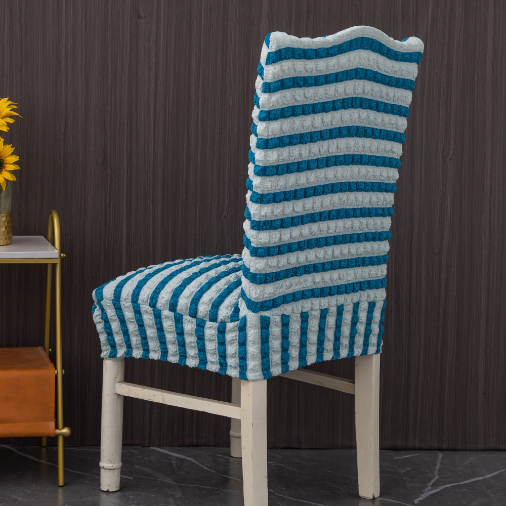 Spandex Knitted Bubble Universal Stretch Dining Chair Cover 