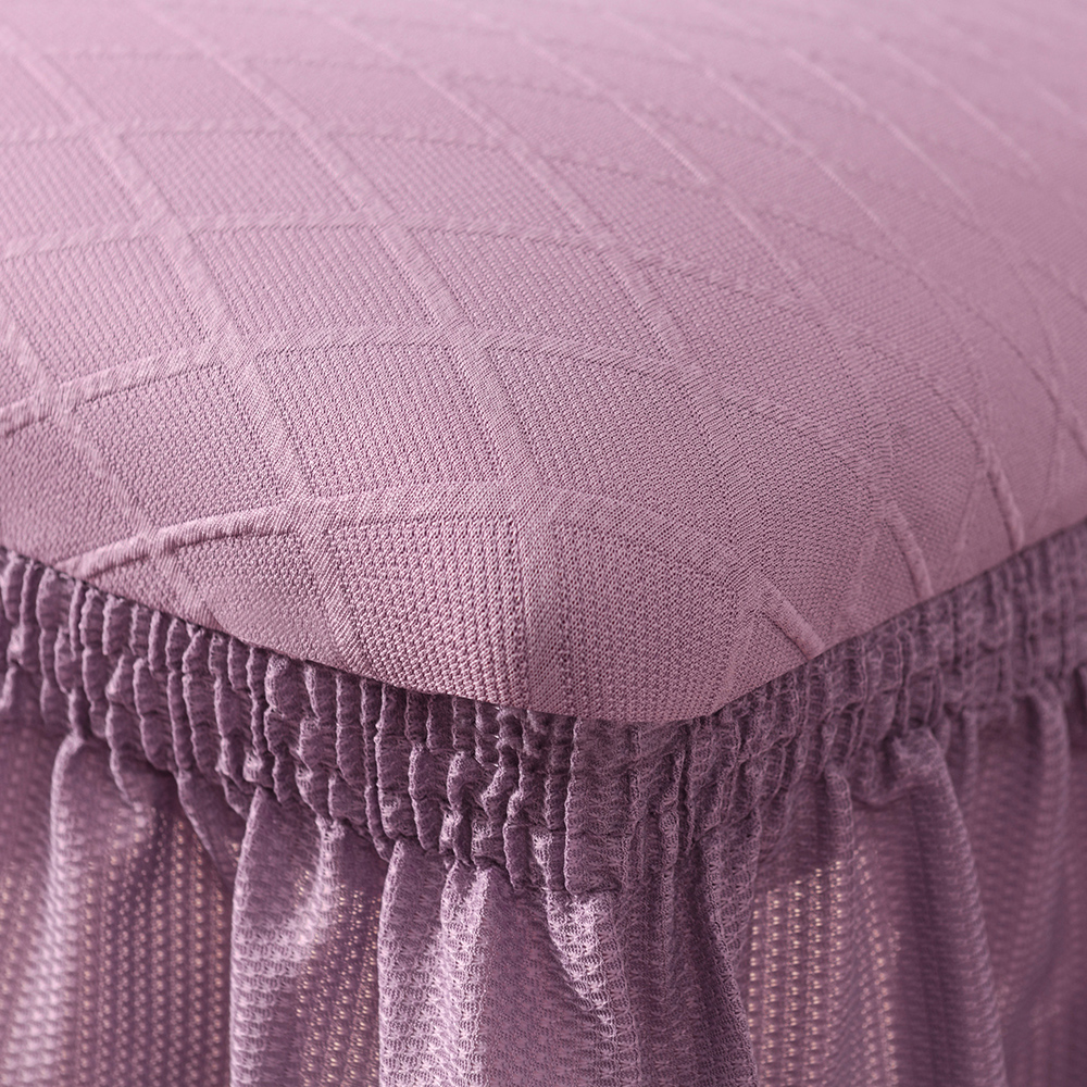 Spandex Knitted Jacquard Stretch Dining Banquet wedding chair cover with Skir