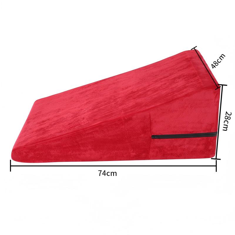 Ultra-Soft Fleece Memory Foam Positioning Wedge Sex Pillow