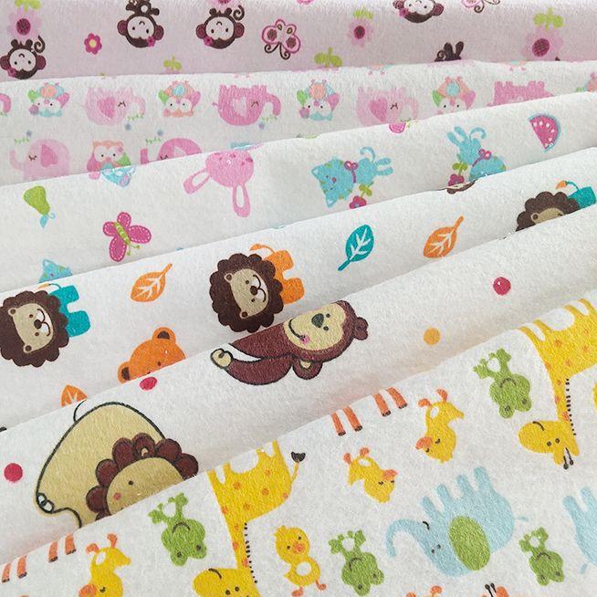  100% Cotton Printed Woven Flannel Fabric Laminated TPU film