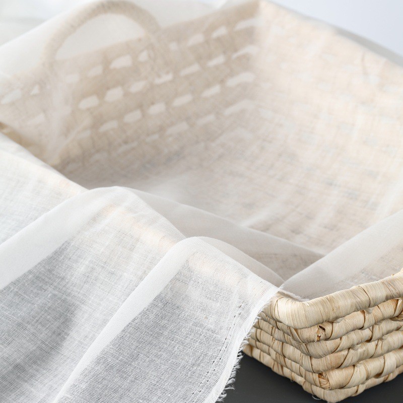 White Single Layer Cotton Muslin Fabric 