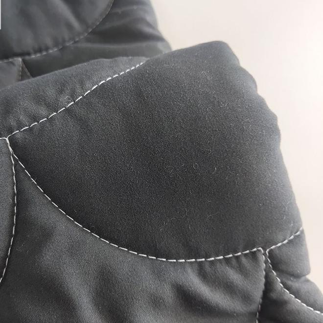 100% Polyester Grey Microfiber Customized Pattern Quilted Fabric Laminated TPU film