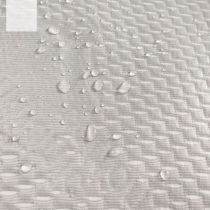 Organic Cotton Jacquard Fabric Laminated TPU film