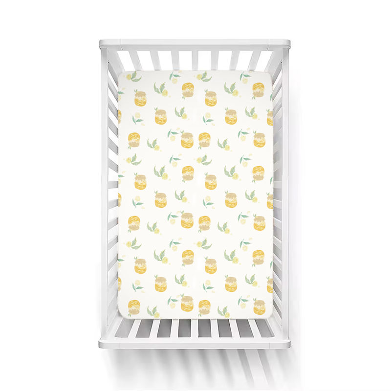 OEM Manufacturer 100% Waterproof Printed Cotton Knit Toddler Sheet