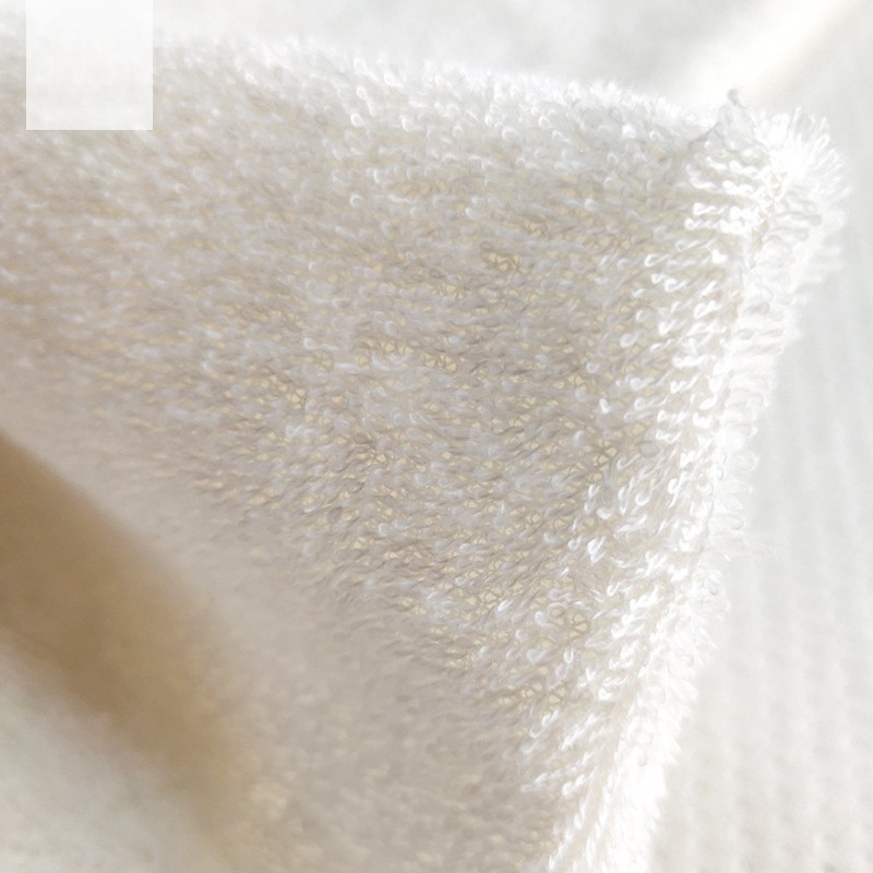  Solid 80%Cotton 20%polyester long loop terry fabric laminated TPU film