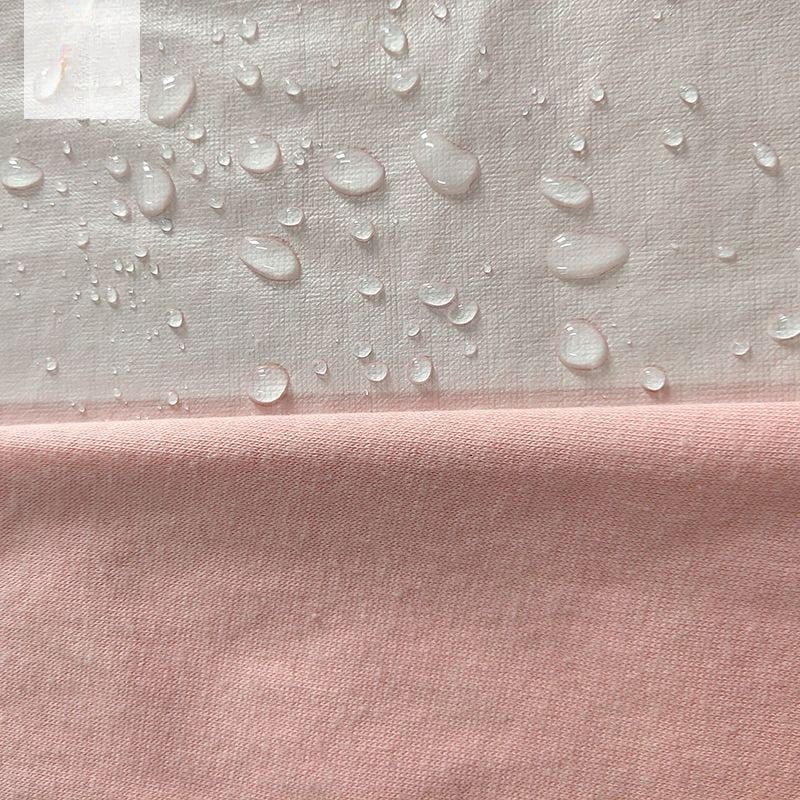 Solid Cotton Jersey fabric laminated TPU film