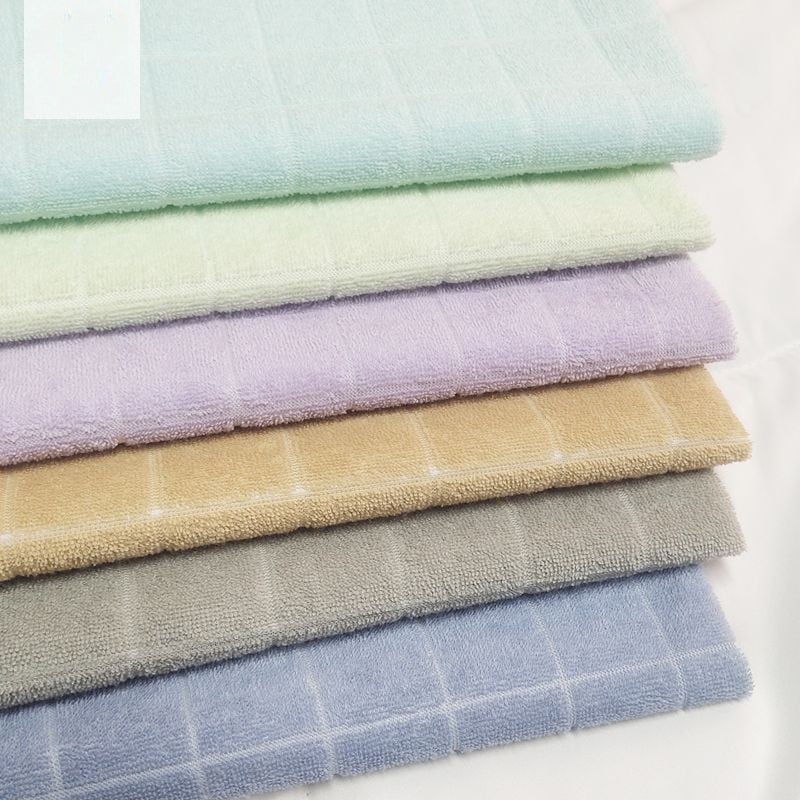 Solid strip terry fabric laminated TPU film