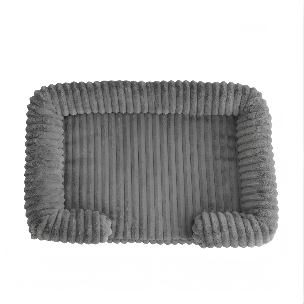 High-Density Orthopedic Memory Foam Dog Bed- TPU Waterproof Lining and Removable Fur Cover