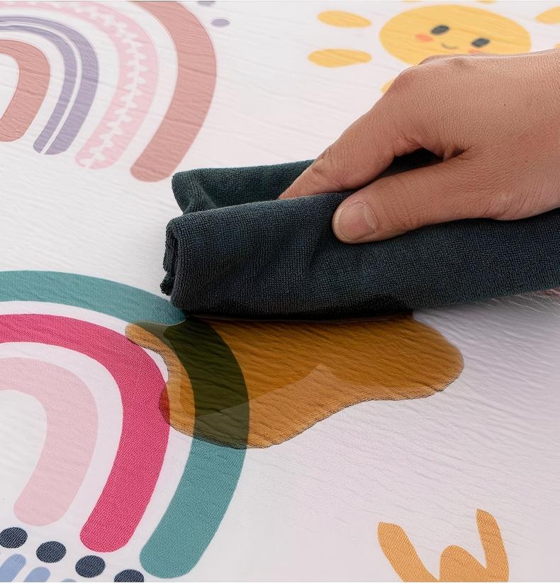 Waterproof Wipe Clean Baby Play Mat Thicken Foam Padded Playpen Mat