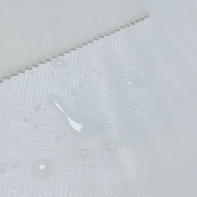 100% Polyester Coral Fleece Fabric Laminated TPU film