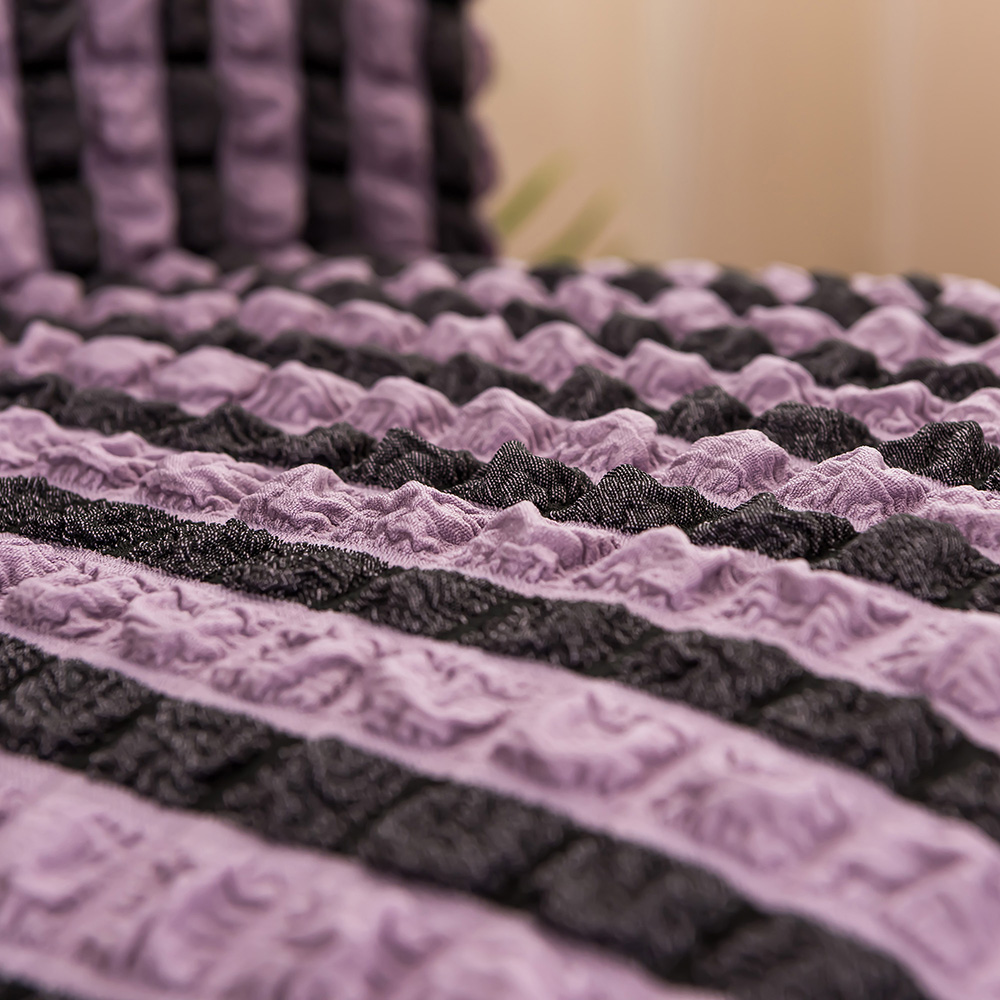 Spandex Knitted Bubble Skirted Stretch Dining Chair Cover 