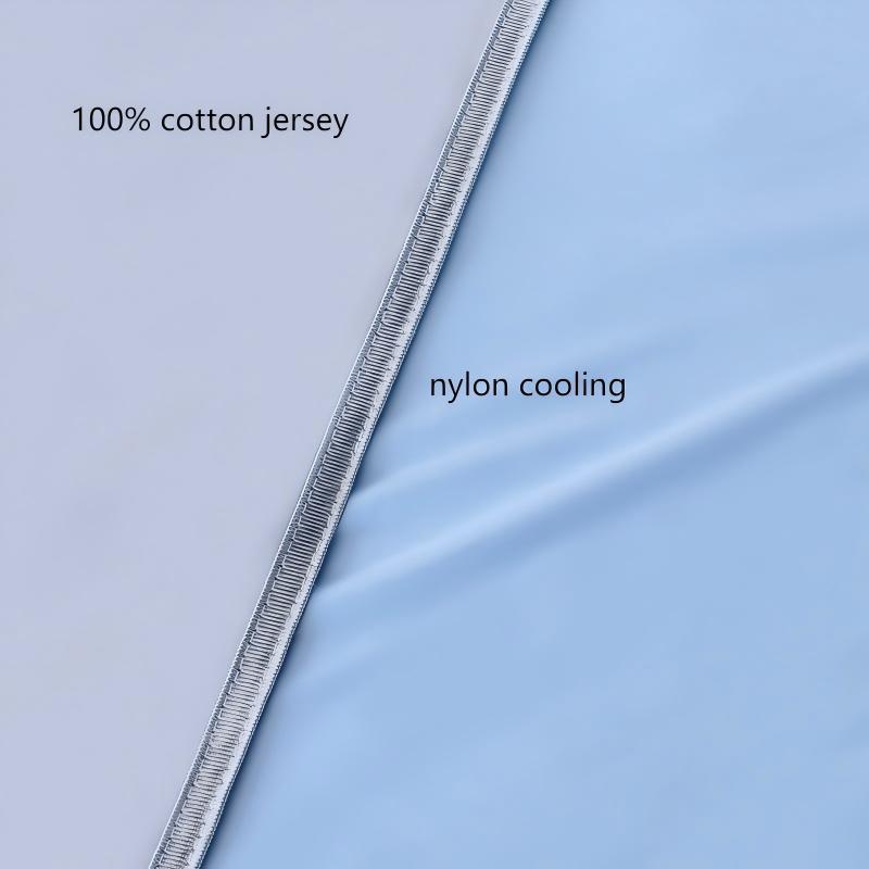 Soft Cotton Cool-to-Touch Nylon Cooling Blanket for Night Sweats Relief