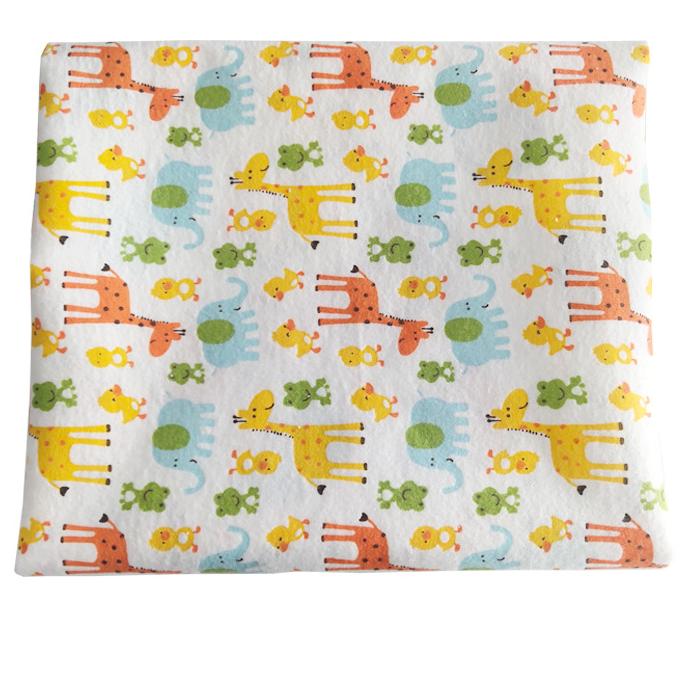  100% Cotton Printed Woven Flannel Fabric Laminated TPU film