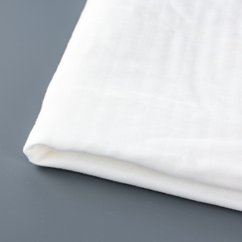 White SixLayers Cotton Muslin Fabric 