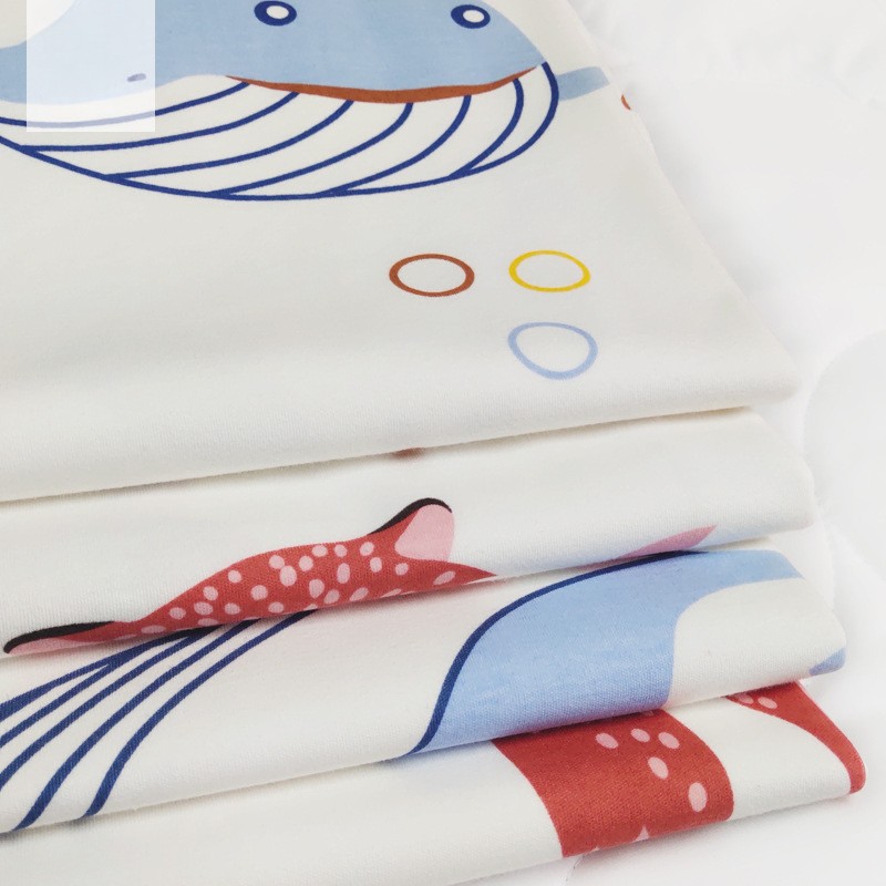 Printed 100% Cotton Jersey fabric laminated TPU film