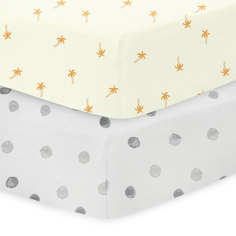 OEM Manufacturer 100% Waterproof Printed Cotton Knit Toddler Sheet