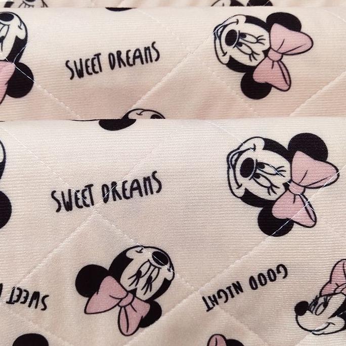  Printed Tricot Quilted Fabric Laminated TPU film
