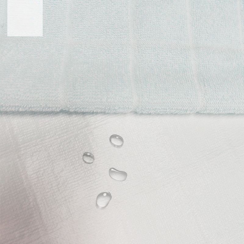 Solid strip terry fabric laminated TPU film