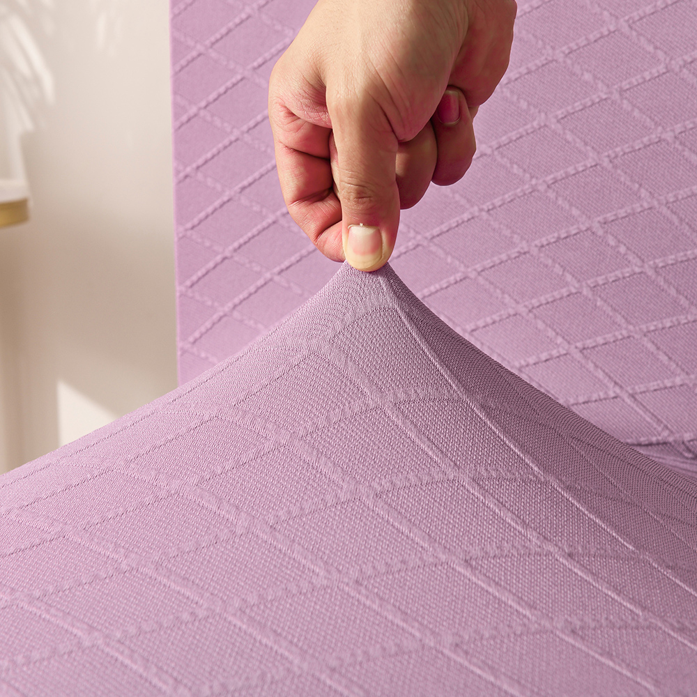 Spandex Knitted Jacquard Stretch Dining Banquet wedding chair cover with Skir