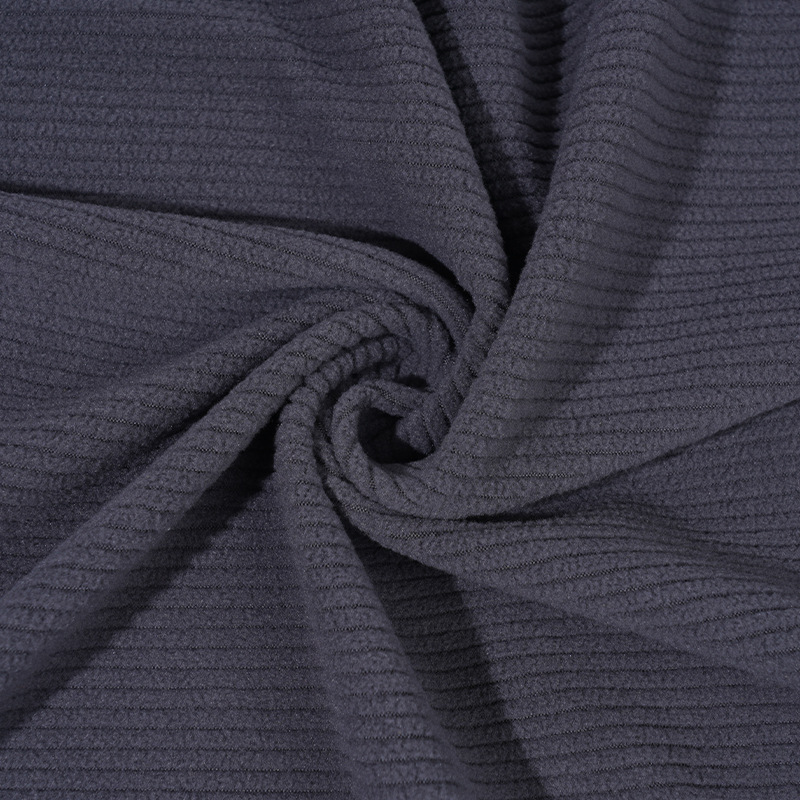 Stripe Jacquard Ribbed Polar Fleece