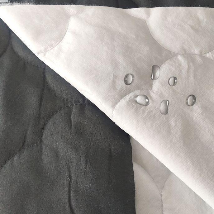100% Polyester Grey Microfiber Cloud Quilted Fabric Laminated TPU film