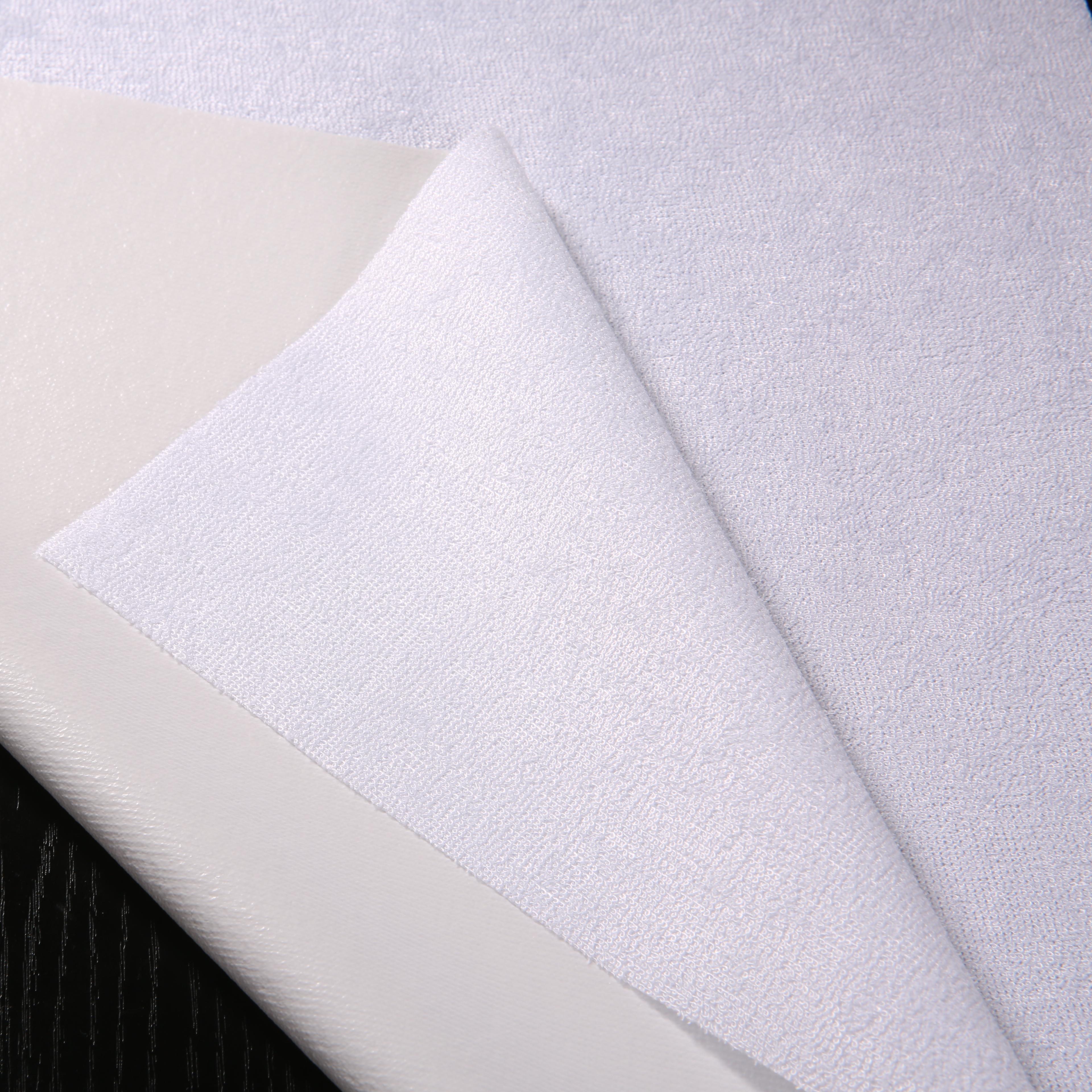  Solid Bamboo Terry Fabric Laminated TPU film