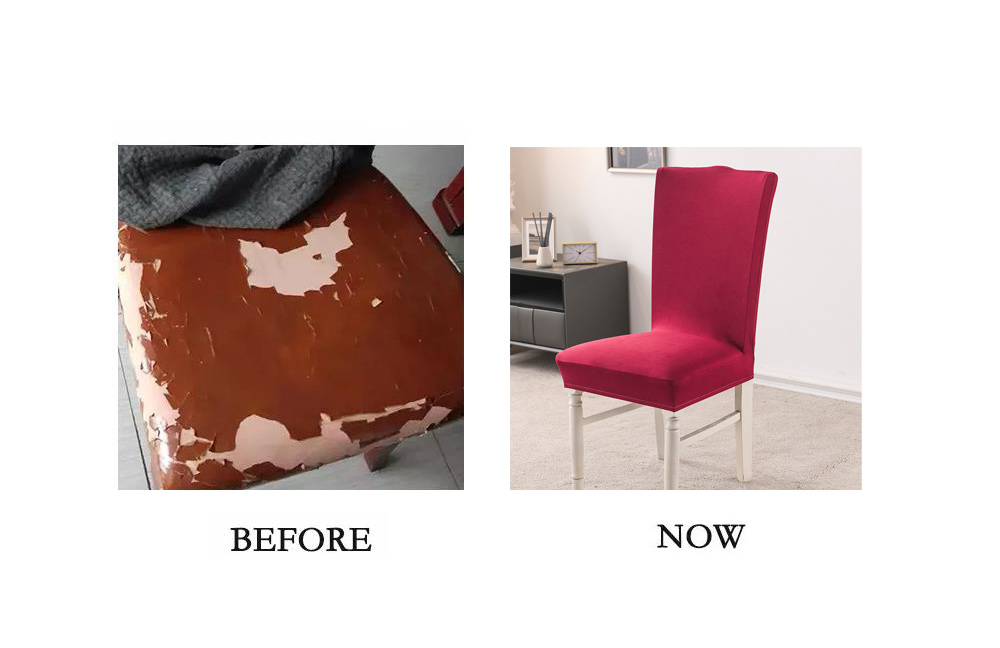 Milk Silk Poly Spandex Universal Stretch Dining Chair Cover