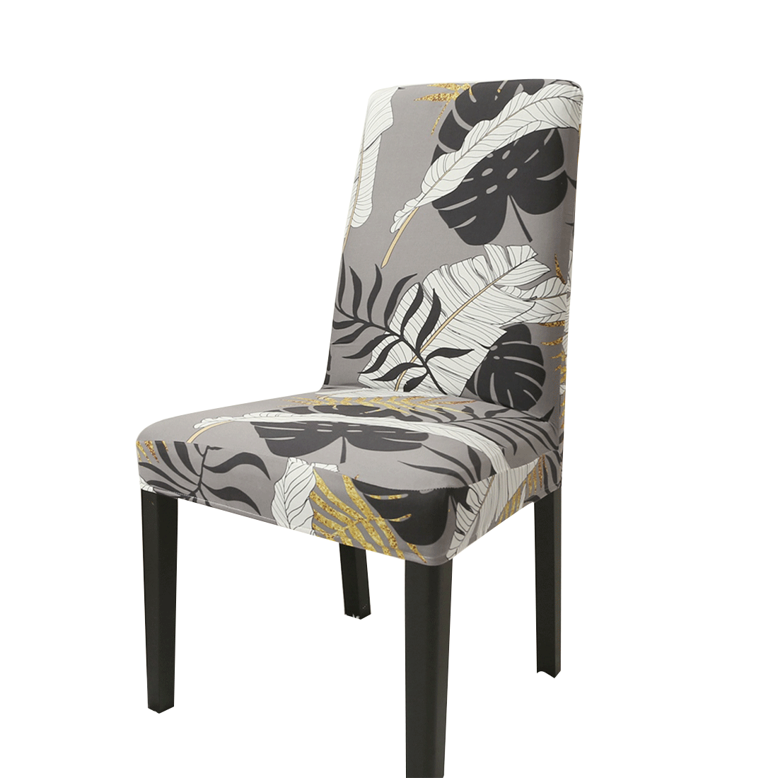 Printed Milk Silk Spandex Universal Stretch wedding chair covers