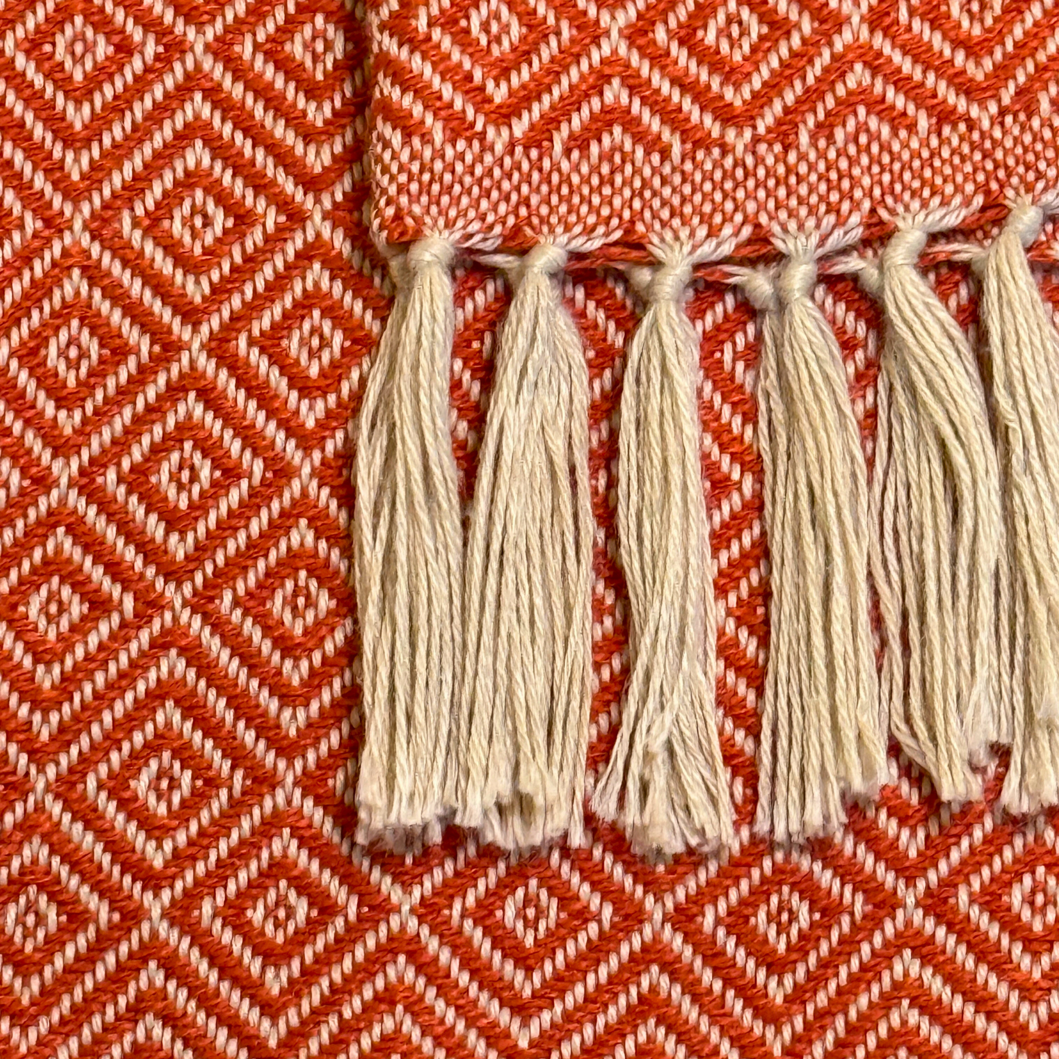 Alpaka Jacquard-Decke / Throw Kaminglut