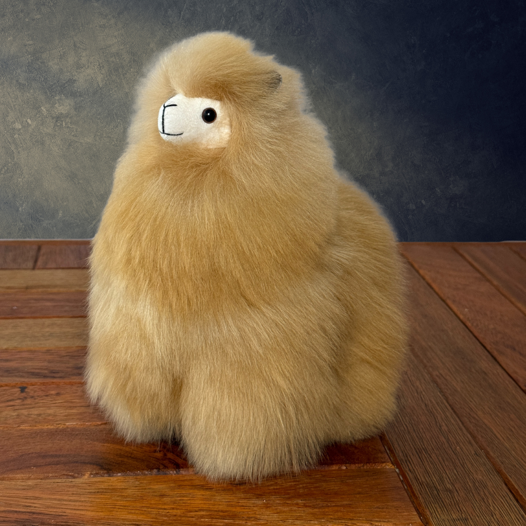 Baby Alpaka Stofftier Braun S (15cm)