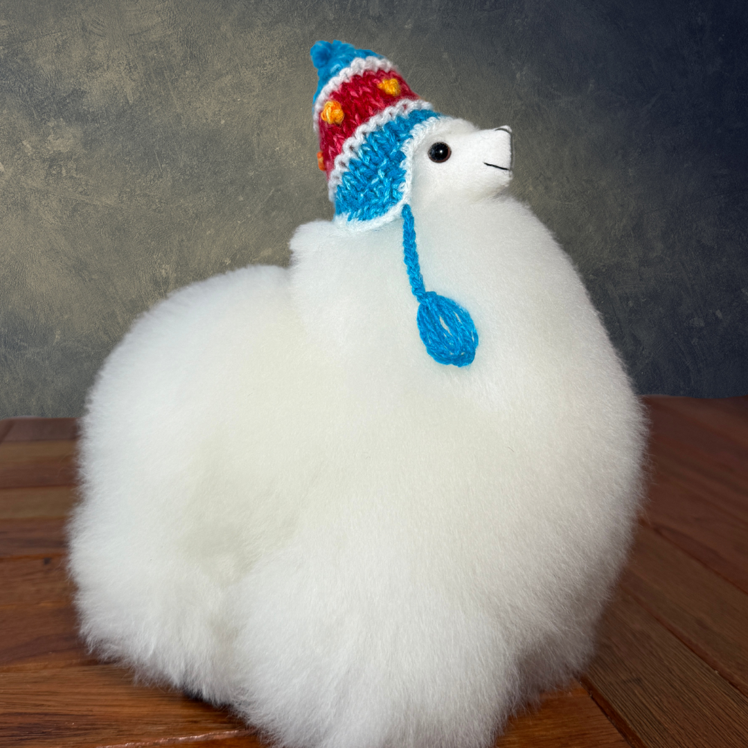 Baby AlpakaStofftier weiß S (15cm)