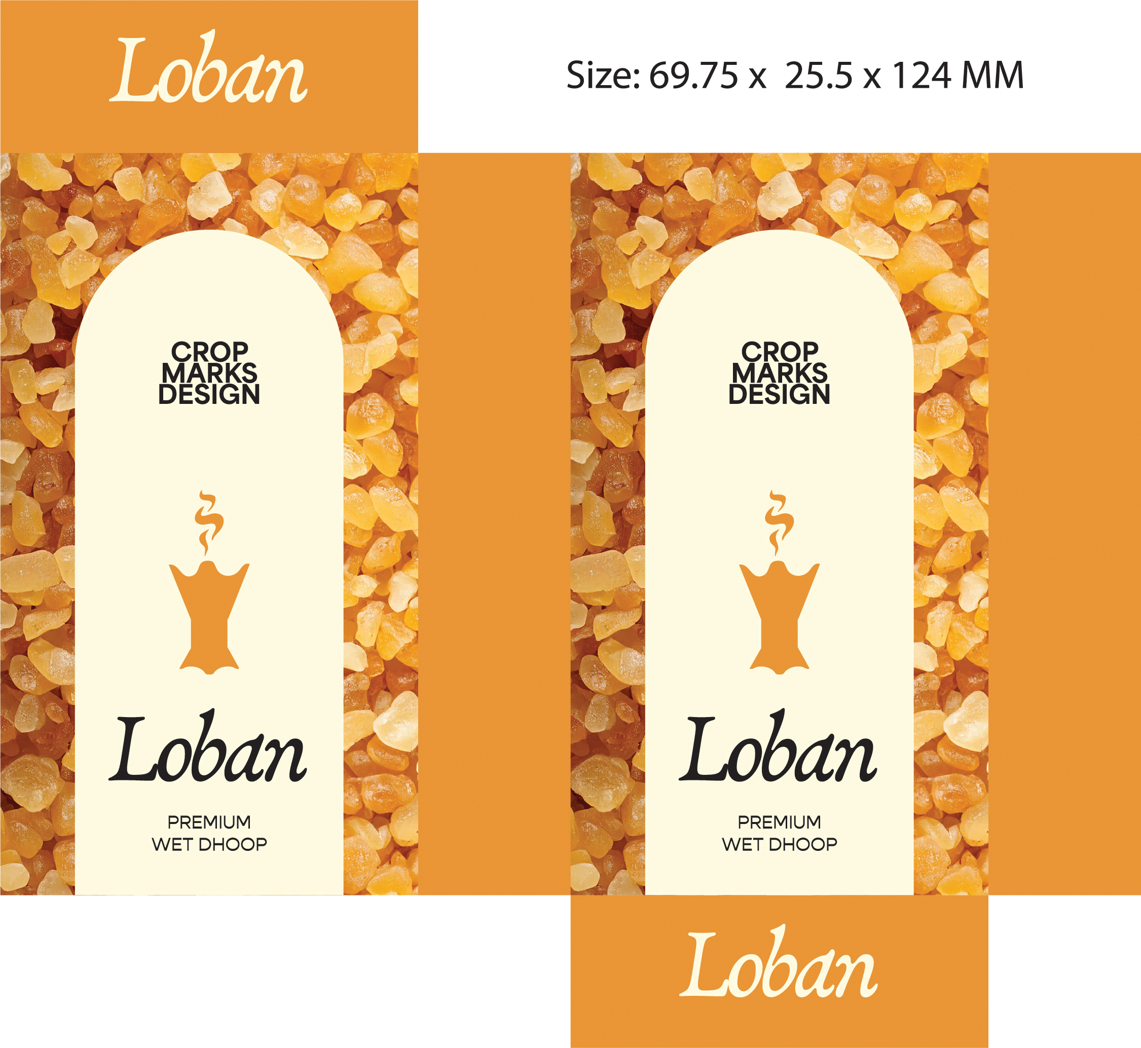 Loban Dhoop Packaging Design Template - Clean & Natural Design #126