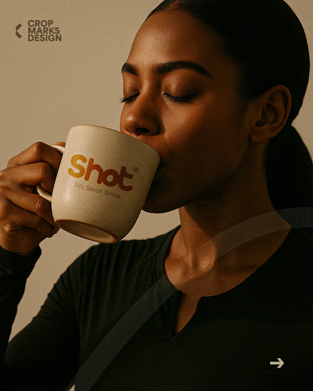 Modern Retro Beverage & Cafe Logo Design - "Shot" Branding