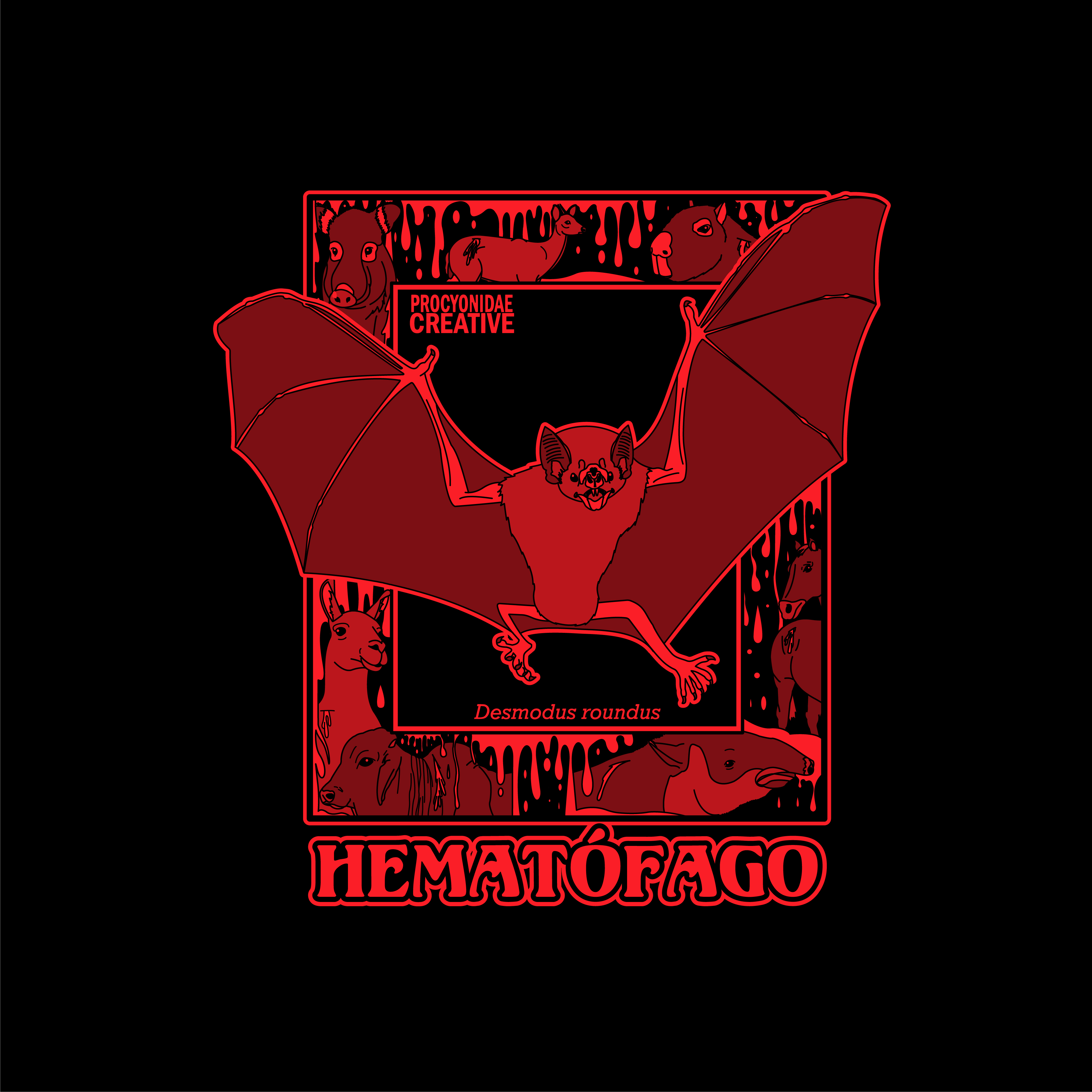 Hematófago: Desmodus rotundus